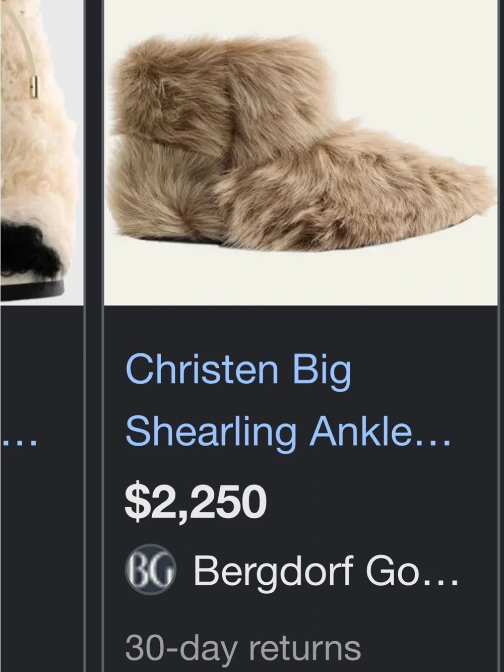 Genuine Goat fur and leather boots Like New! read below